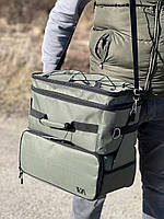 Сумка для рибалки Сумка карповая с двумя отделами VA R-32 хаки
