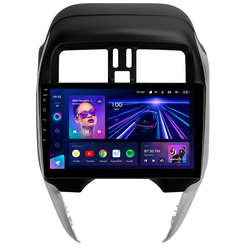 Штатна магнітола Teyes CC3 4+32 Gb Nissan Sunny (Left hand drive) 2014-2019 (F1) 10"