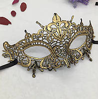 Бал маскарад маска one size золотистий
