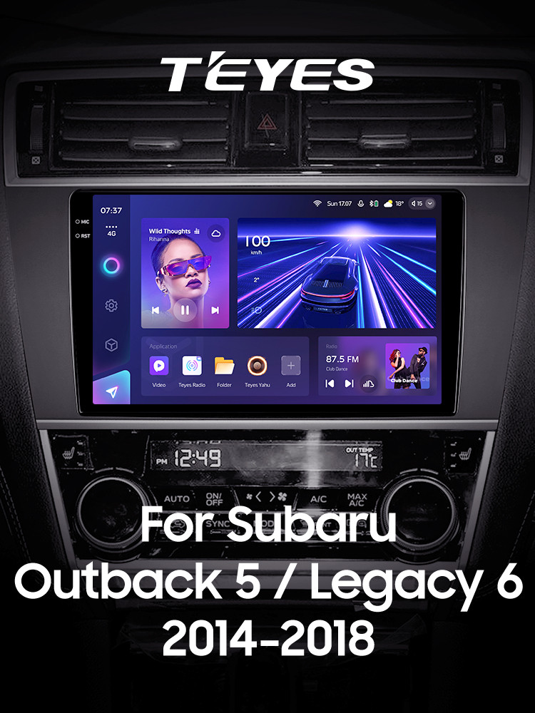 Штатна магнітола Teyes CC3 4+64 Gb Subaru Outback 5 2014-2018 Legacy 6 2014-2017 9" 2k (L1)
