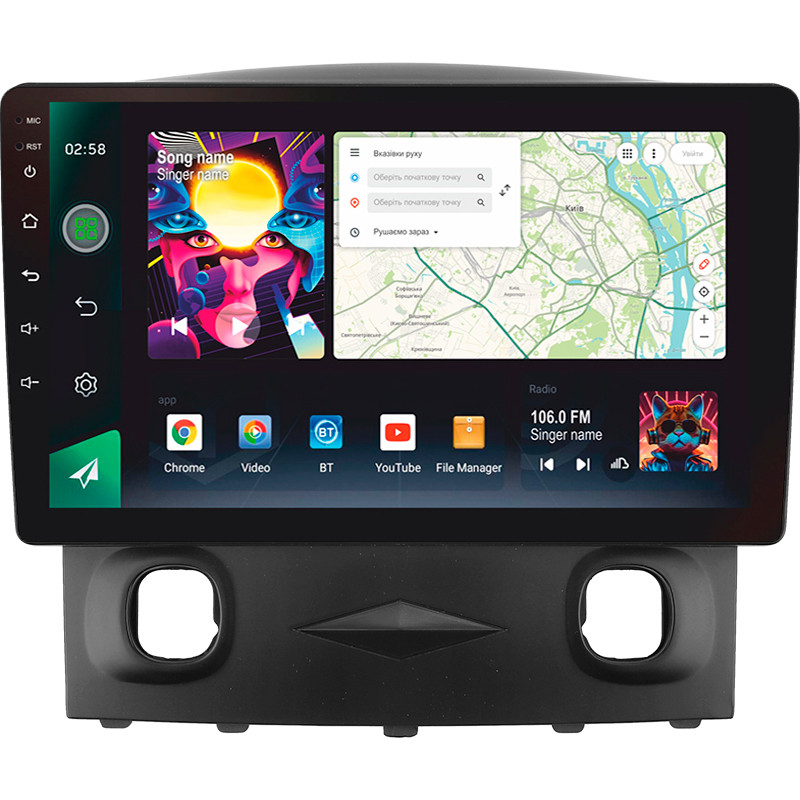 Штатна магнітола SIGMA PRO 9464 ANDROID 12 4+64 Gb 4G DSP Ford Escape 1 2007-2012 9" (L1)