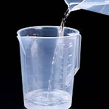 Склянка (глечик) мірний поліпропілен 3000 мл з носиком та ручкою, фото 2