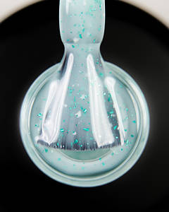 База для нігтів Dark Pro Base Potal №38 бірюзовий з блискітками, 15 мл