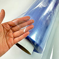 Плівка ПВХ на Метраж 1.50 м 120мкм 0.12мм - прозора для вікон силікон, Гнучке скло, м'яке скло