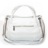 Жіноча шкіряна сумка 8918-9 white.Купити жіночі сумки гуртом і в роздріб із натуральної шкіри в Україні, фото 5
