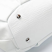 Жіноча шкіряна сумка 8918-9 white.Купити жіночі сумки гуртом і в роздріб із натуральної шкіри в Україні, фото 7