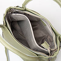 Жіноча шкіряна сумка 8918-9 olive.Купити жіночі сумки гуртом і в роздріб із натуральної шкіри в Україні, фото 8