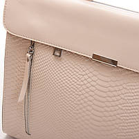 Жіноча шкіряна сумка 5052 beige.Купити жіночі сумки гуртом і в роздріб із натуральної шкіри в Україні, фото 5