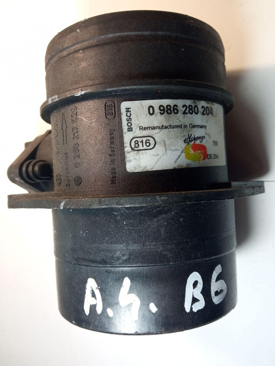 Витратомір повітря Bosch 0 280 217 529 Volkswagen / Audi 0 986 280 204 A.4.B6