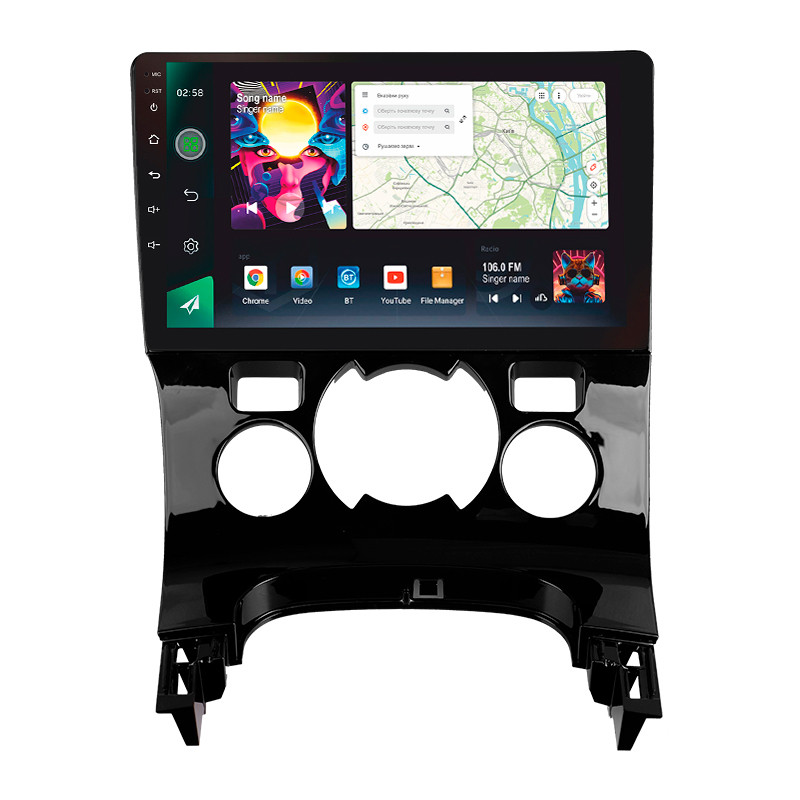 Штатна магнітола SIGMA PRO 9464 ANDROID 12 4+64 Gb 4G DSP Peugeot 3008 1 2009-2016 (F2) 9"