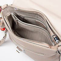 Жіноча шкіряна сумка 8793-9 beige.Купити жіночі сумки із натуральної шкіри trandbags.com.ua, фото 8