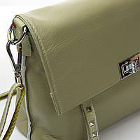 Жіноча шкіряна сумка 8793-9 olive.Купити жіночі сумки із натуральної шкіри trandbags.com.ua, фото 5