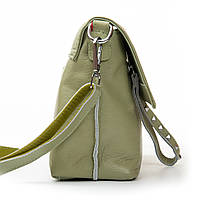 Жіноча шкіряна сумка 8793-9 olive.Купити жіночі сумки із натуральної шкіри trandbags.com.ua, фото 7
