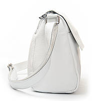 Жіноча шкіряна сумка 6504 white.Купити жіночі сумки гуртом і в роздріб із натуральної шкіри в Україні, фото 8