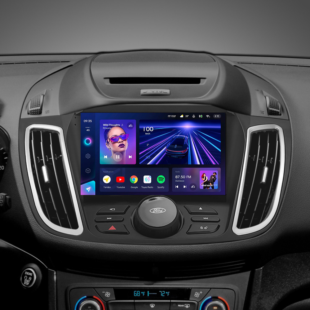 Штатна магнітола Teyes CC3 4+32 Gb Ford Kuga 2 Escape 3 2012 — 2019 (B) 9" (buttons) (L2)