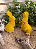 Великодній кролик для прикраси стола на свято h 8 см, фото 3
