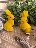 Великодній кролик для прикраси стола на свято h 8 см, фото 4