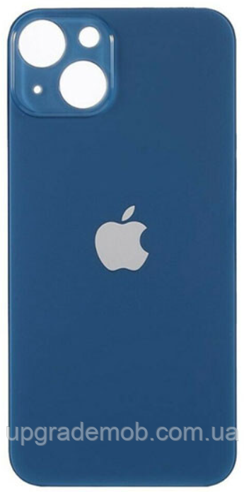 Задня кришка iPhone 13 mini синя з великими отворами під віконця-камер оригінал, фото 1