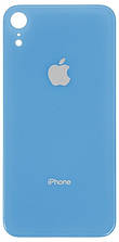 Задня кришка iPhone XR синя з великим отвором під віконце камери оригінал
