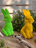 Великодній кролик для прикраси стола на свято h 13 см, фото 2