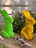Великодній кролик для прикраси стола на свято h 13 см, фото 4