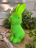 Великодній кролик для прикраси стола на свято h 13 см, фото 5