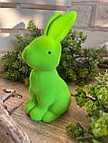 Великодній кролик для прикраси стола на свято h 13 см, фото 6