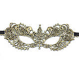 Маска для вечірок one size золотистий, фото 3