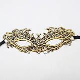 Маска із мережива one size золотистий, фото 3