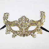 Ажурна маска one size золотистий, фото 2