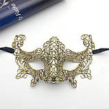 Ажурна маска one size золотистий, фото 3