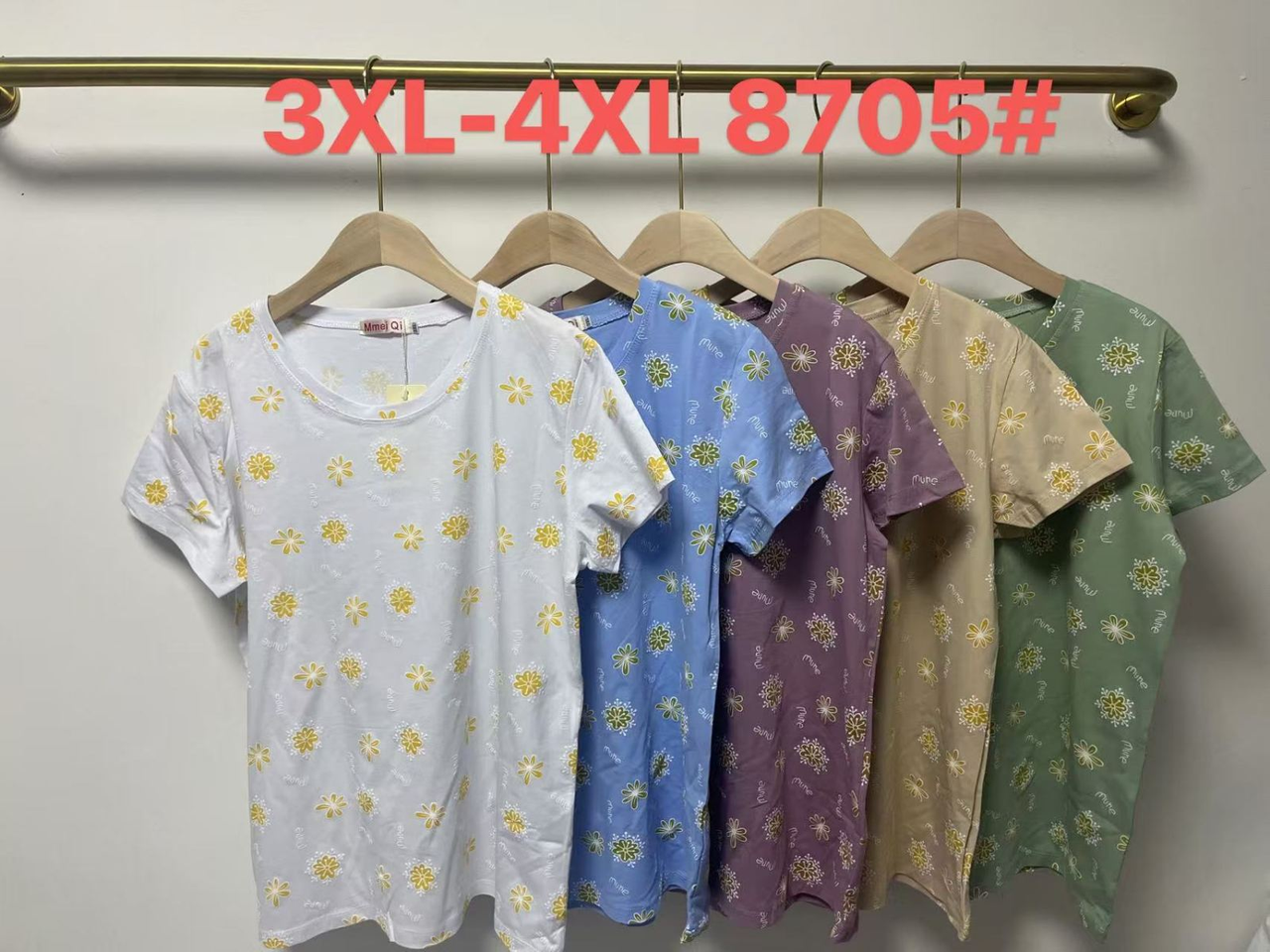 Чоловіча футболка бавовна розмір 3-4XL мікс кольорів у пачці від 12 шт.