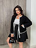 Кроп-пальто жіноче з кашеміру, фото 6