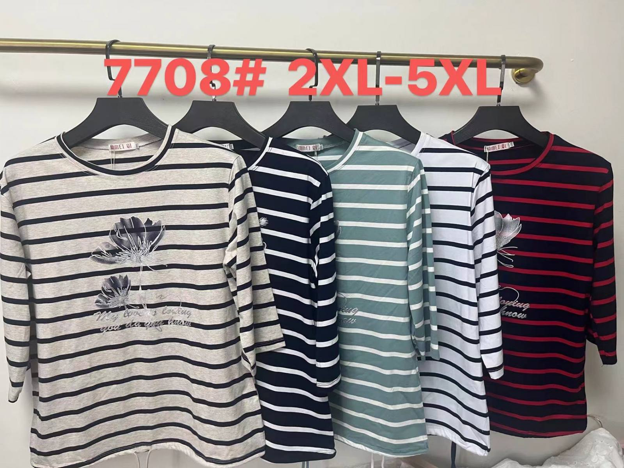 Жіноча футболка бавовна розмір 2-5XL мікс кольорів у пачці від 8 шт., фото 1