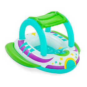 BW Плотик 34149 (6 шт.) Космічний корабель, знімний сонцезахисний козирок, 107-112 см, від 3 років