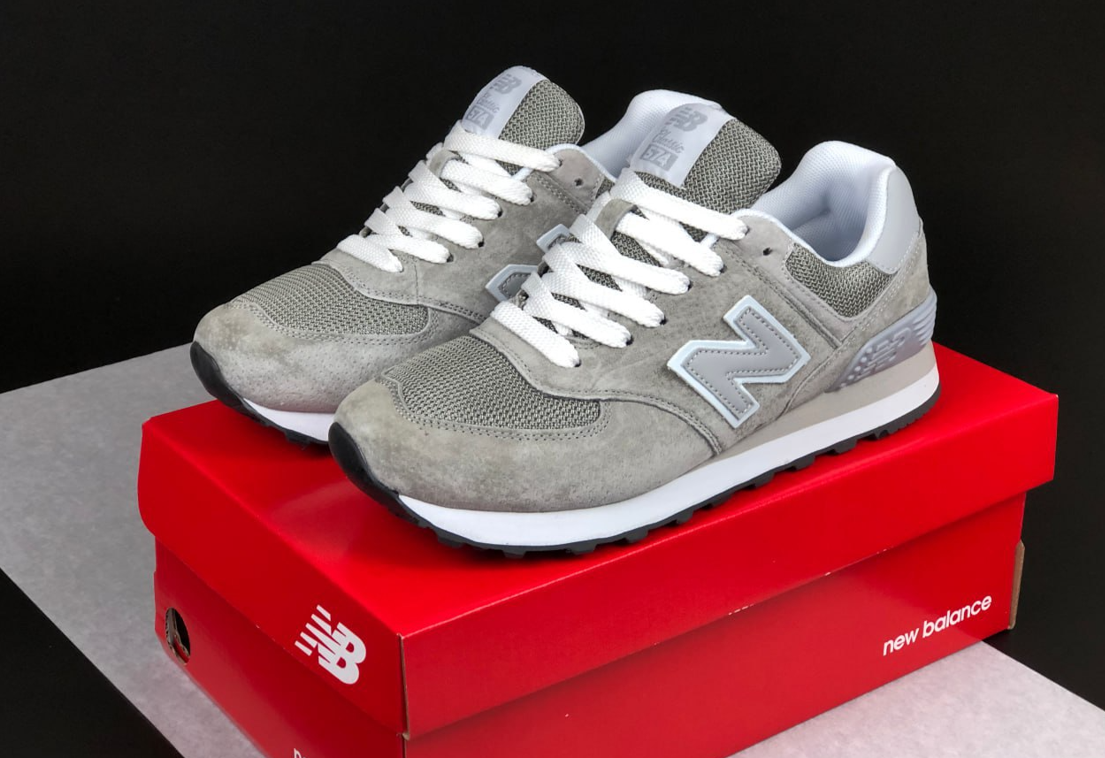 Жіночі кросівки New Balance 574 Нью Беланс замша сітка весна осінь спортивні топ В'єтнам для занять спортом та повсякденні