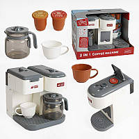 Кавомашина F 2312 (12/2) 2 кавомашини, підсвічування, звук, наливає воду, чашки, капсули, кавник, режими, в коробці