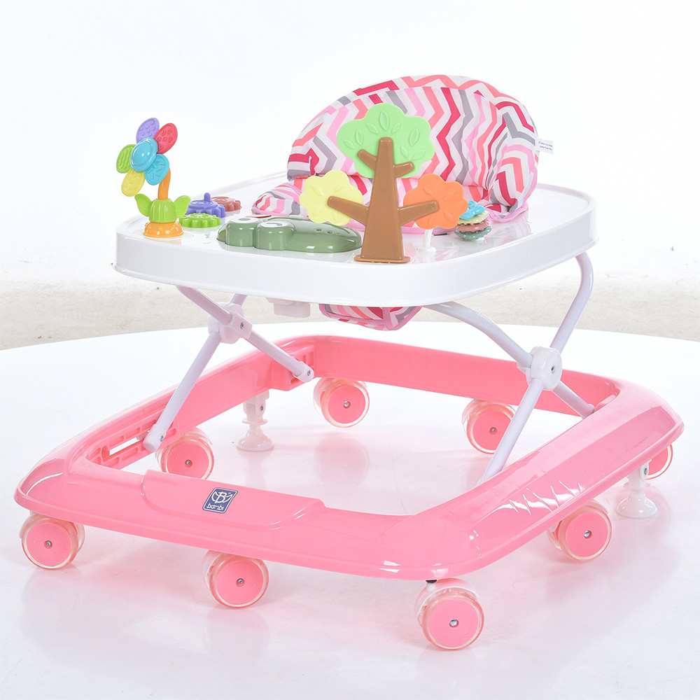 Ходунки M 6134-8 (1шт) музика, світло, рожевий, фото 1