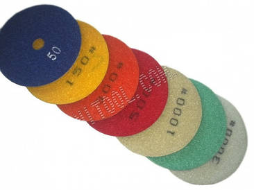 Набір Черепашок D-100 мм 7 шт., алмазних гнучких шліфувальних кіл