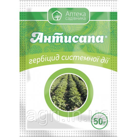 Антисапа в.г., 50 г, високоефективний системний гербіцид, Укравіт