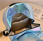 Модний голограмний рюкзак із Зайцем Кроликом  Білий Exclusive, фото 9