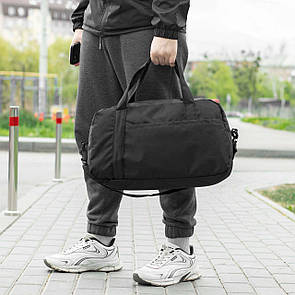 Спортивна сумка Ego Black чорного кольору для тренувань, фітнесу та поїздок