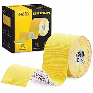 Стрічка кінезіологічна (кинезіотейп) 4FIZJO 5 см x 5 м 4FJ0542 Yellow Poland