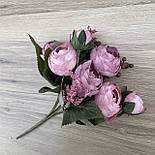 Штучні квіти Букет композиції ранзинкусів.лютик. півонія 30 см пудровий мікс, фото 2