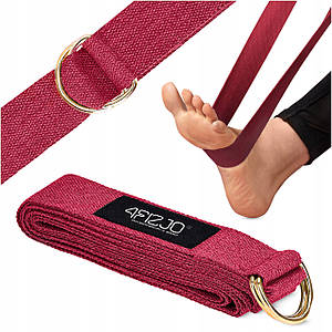 Ремінь для йоги 4FIZJO 300 см 4FJ0526 Red Poland