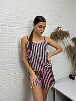 Піжама майка- шорти штапель шовк червоний купити недорого