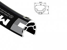 Обід 26" AlexRims MD19 32 AV SSE BLK Чорний Art 1700037