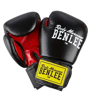 Рукавиці боксерські Benlee FIGHTER 14oz / Шкіра /чорно-червоні, фото 1