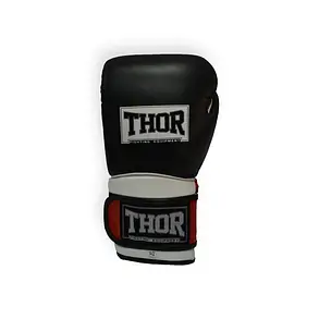 Перчатки боксерських THOR PRO KING 14oz /Кожа /черво-червоно-білі, фото 3