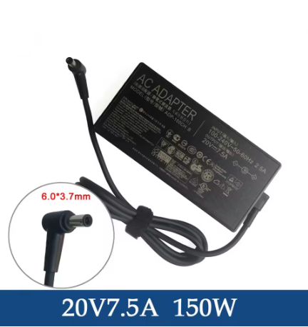 Зарядний пристрій для ноутбука 6,0-3,7 mm 7.5A 20V Asus 150W Новий оригінал, фото 1